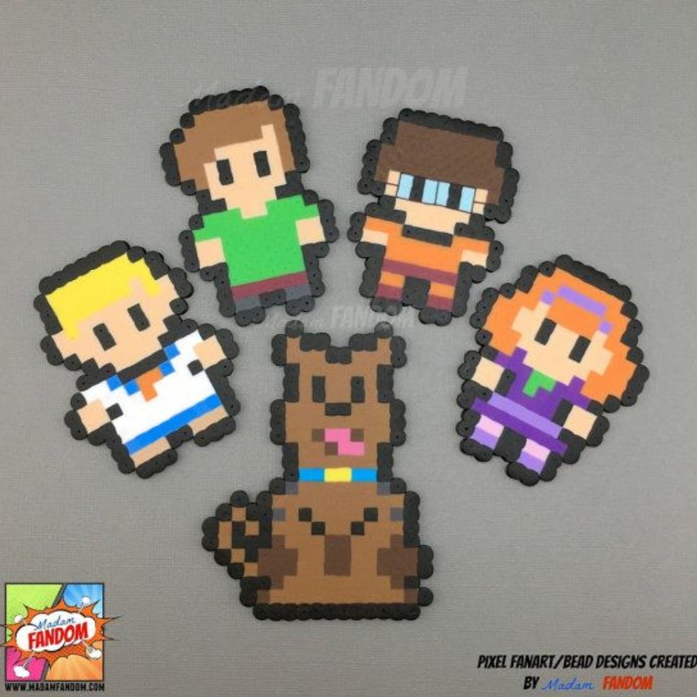 Scooby doo perler bead magnets